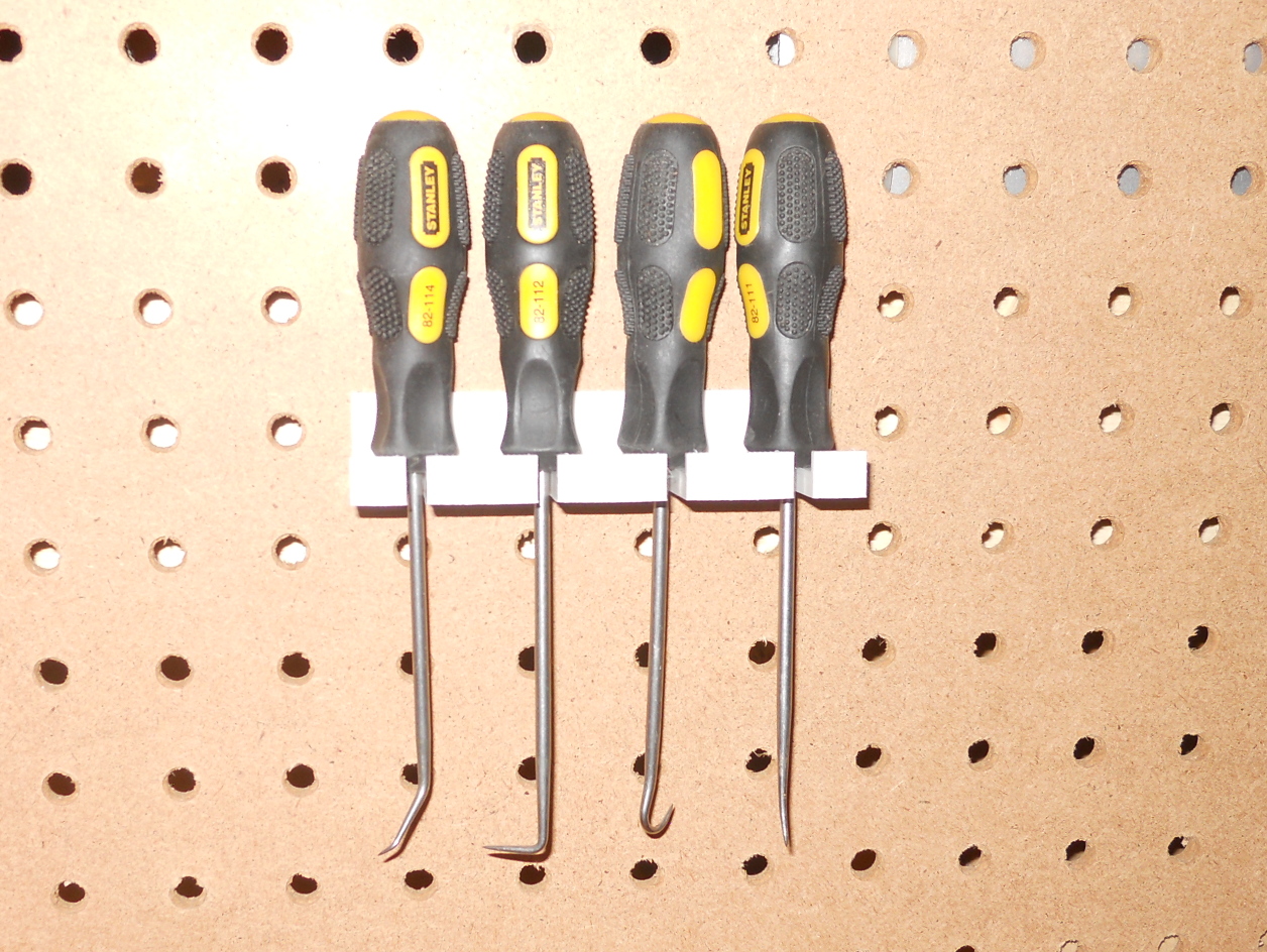 Stanley Picks and Hooks Pegboard Holder