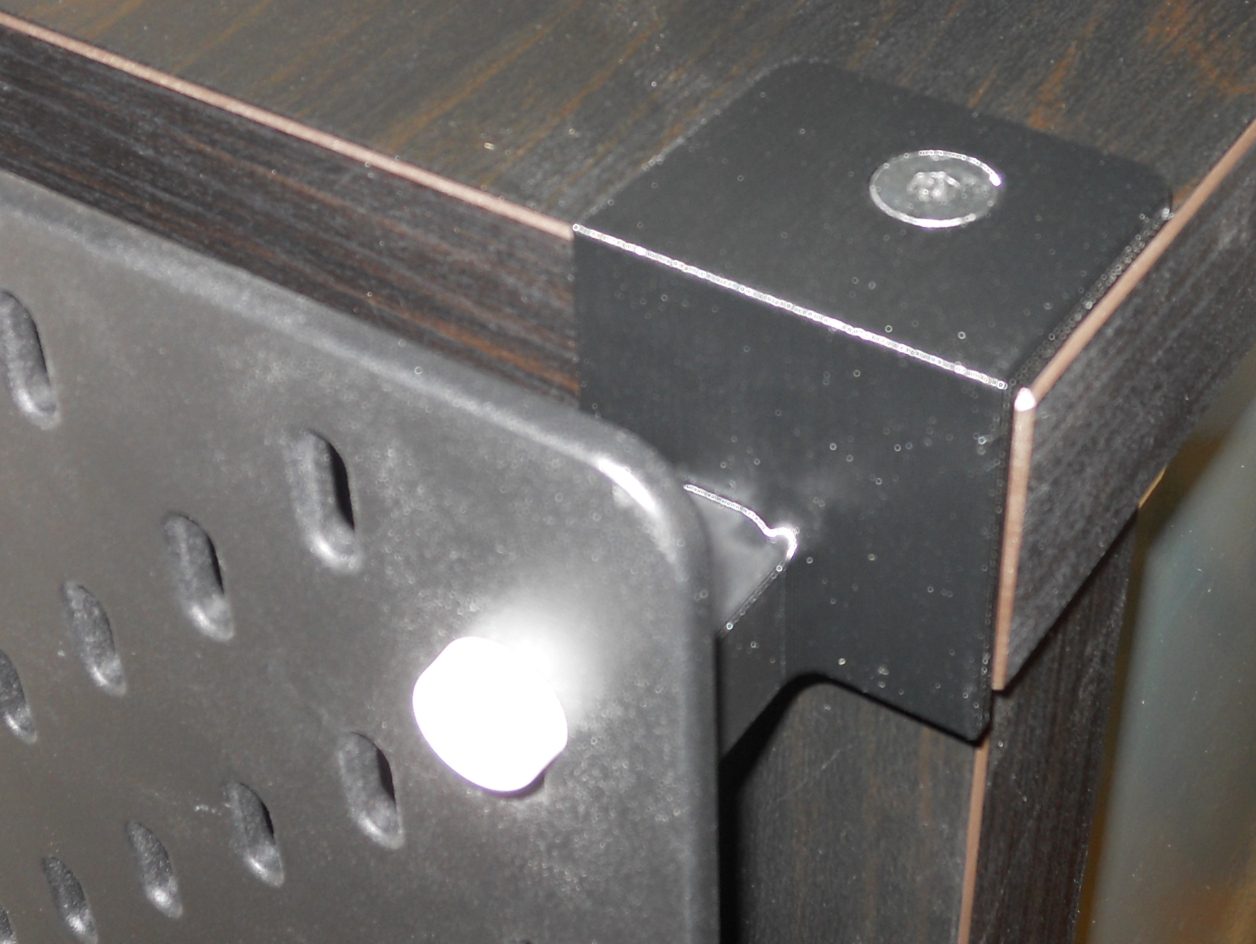 Ikea Kallax Bracket for Skadis Peg Board