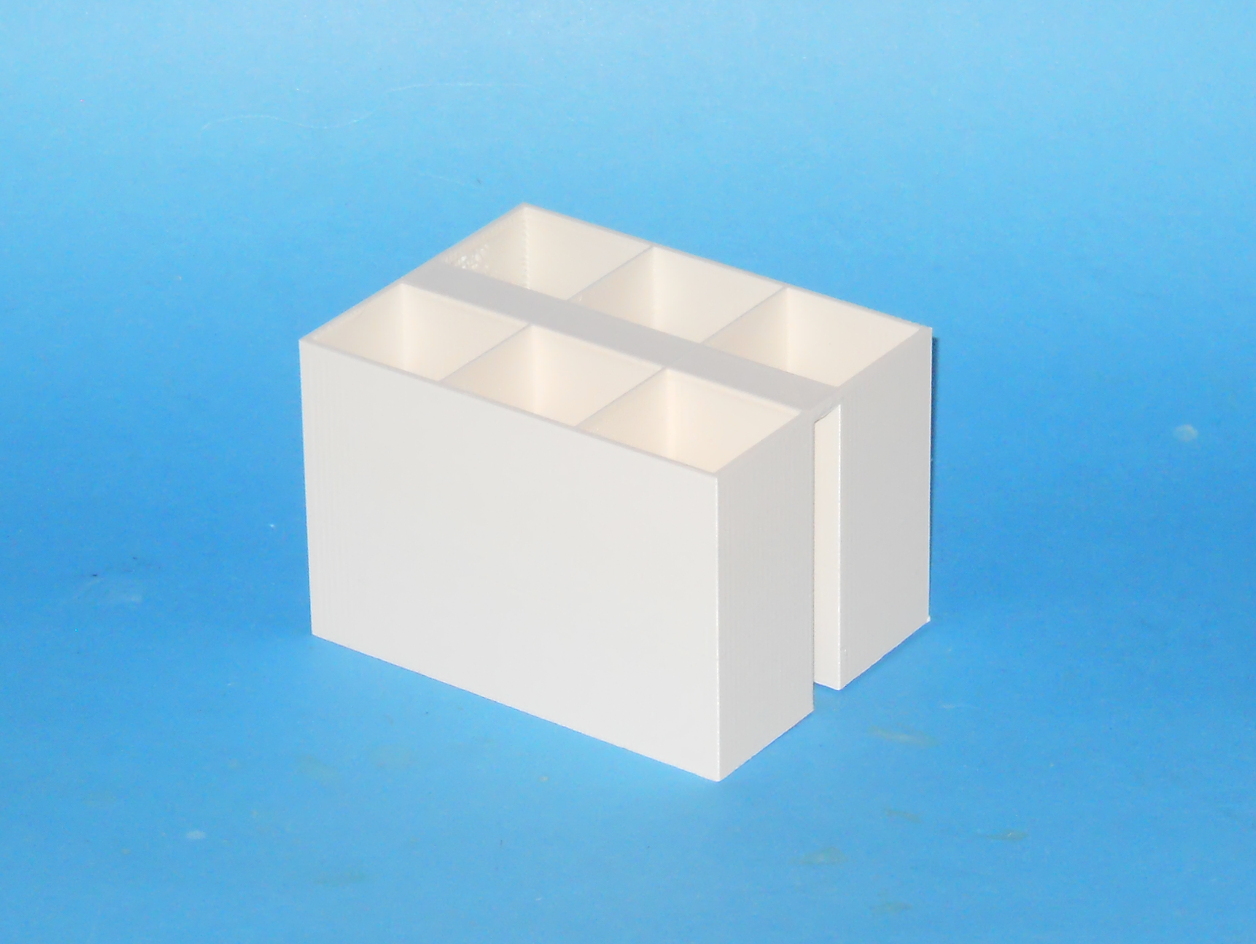 Twin Deep Partitionned Buckets for Ikea Ivar Shelving System