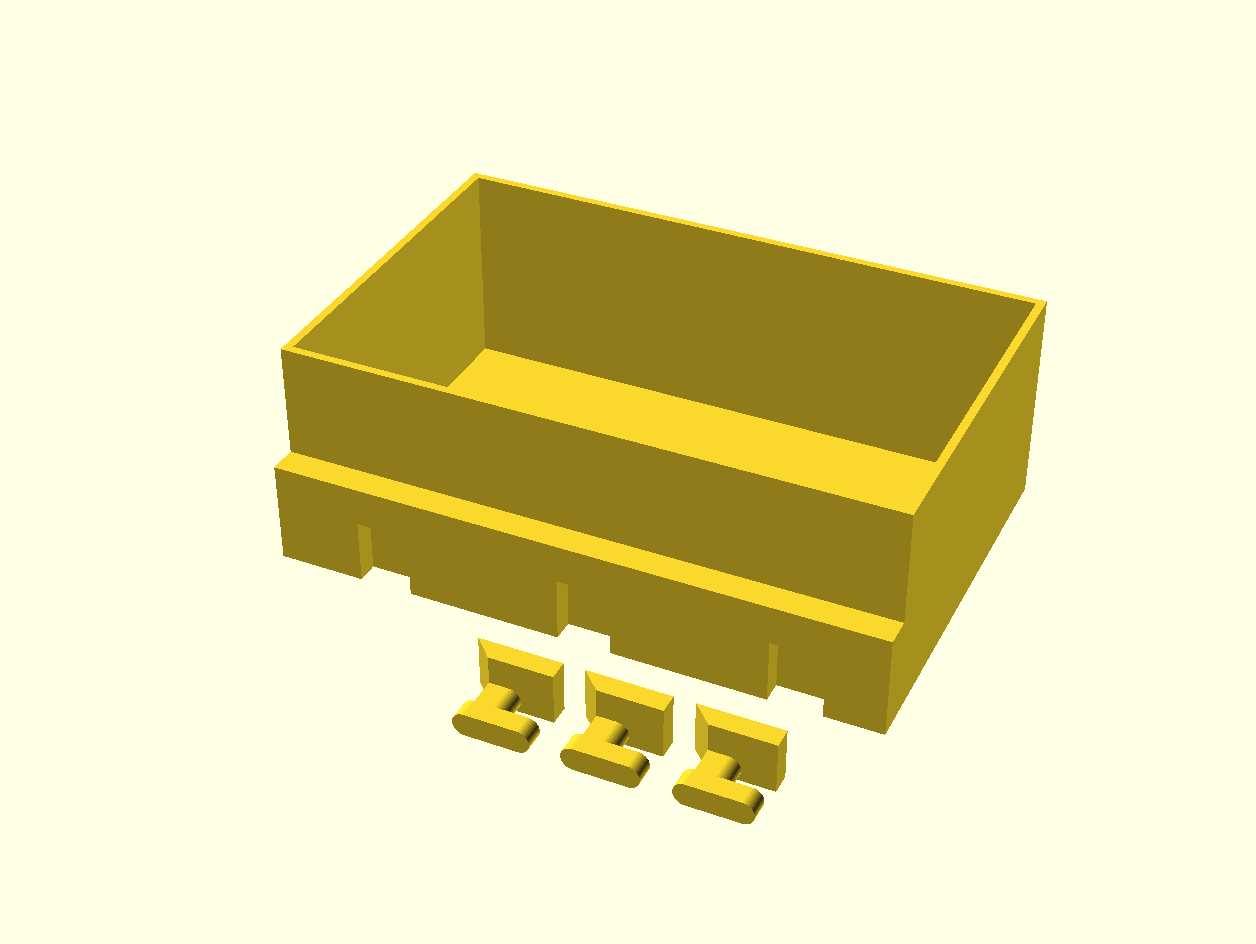Parametric IKEA Skadis Pegboard Bucket (OpenSCAD, Customizable Storage Bin)