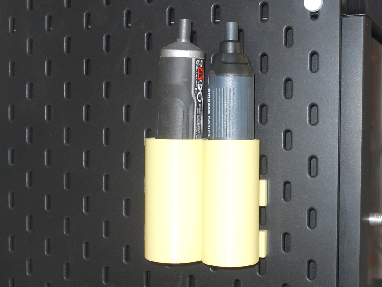 Parametric Ikea Skadis Vertical Cylinders